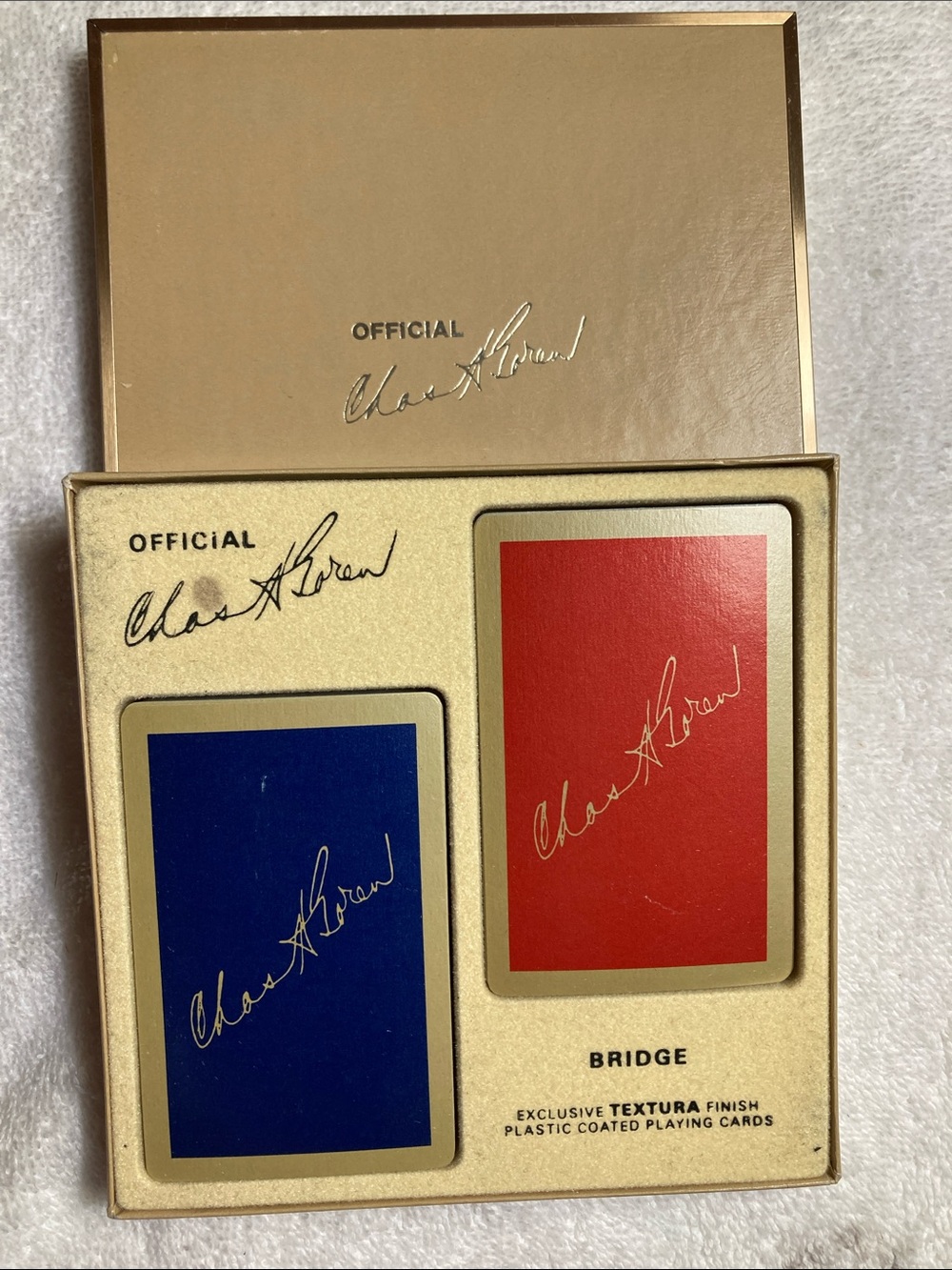 Official Bridge Playing Cards - Blue & Red